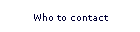 Who to contact